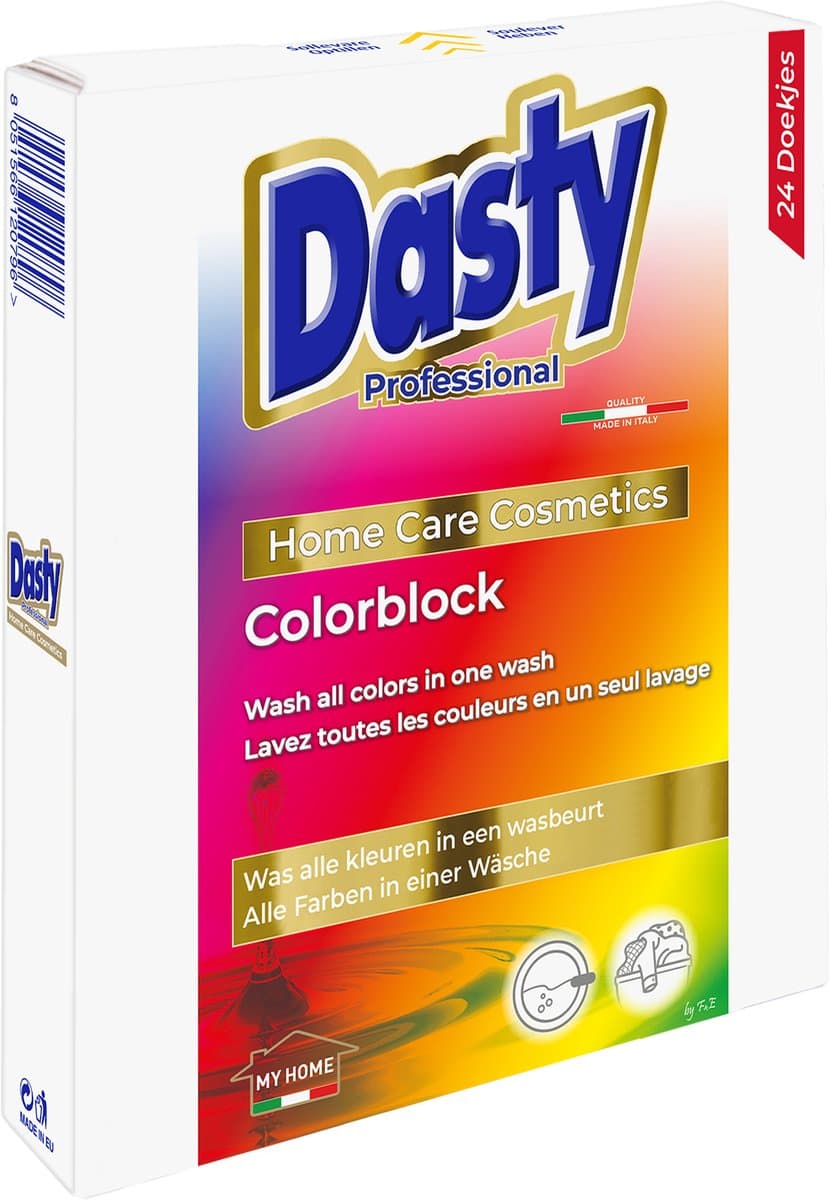 Dasty colorblock 24 stuks - Washulp. — afbeelding 1