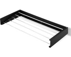MKSS® Wanddroogrek - Droogrek Inklapbaar - Wasrek - Droogtoren - Droogrekken - Zwart