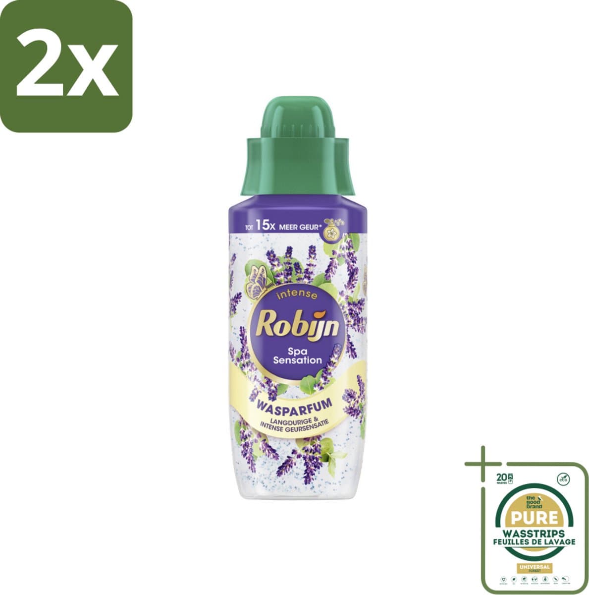 Robijn Wasparfum Spa Sensation 324 ml - Voordeelverpakking - 2 stuks - Wasmiddel - Spa geur — afbeelding 1
