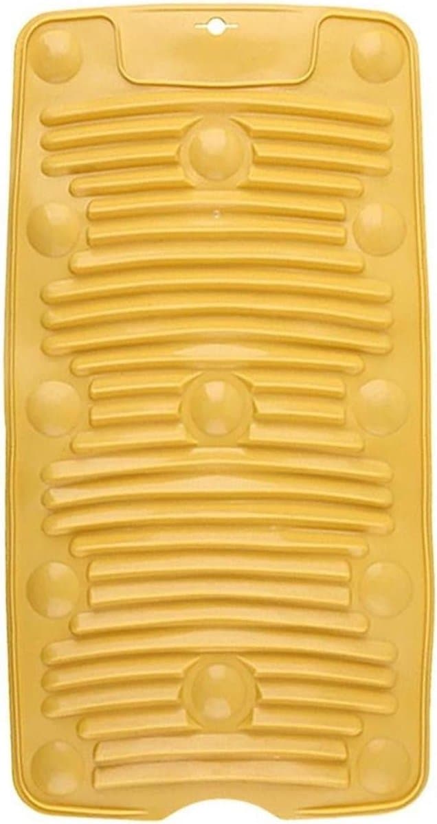 Washboard Wash Board Portable Household Non-slip Silicone Washboard Laundry Socks Small Washboard Washing Mat Universal for Home Laundry (Yellow) — afbeelding 1