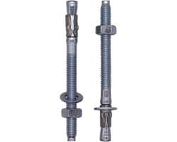 Wigankers M8 - Metalen inlegstiften - Beton bevestigen - Verzinkt staal - 95 mm