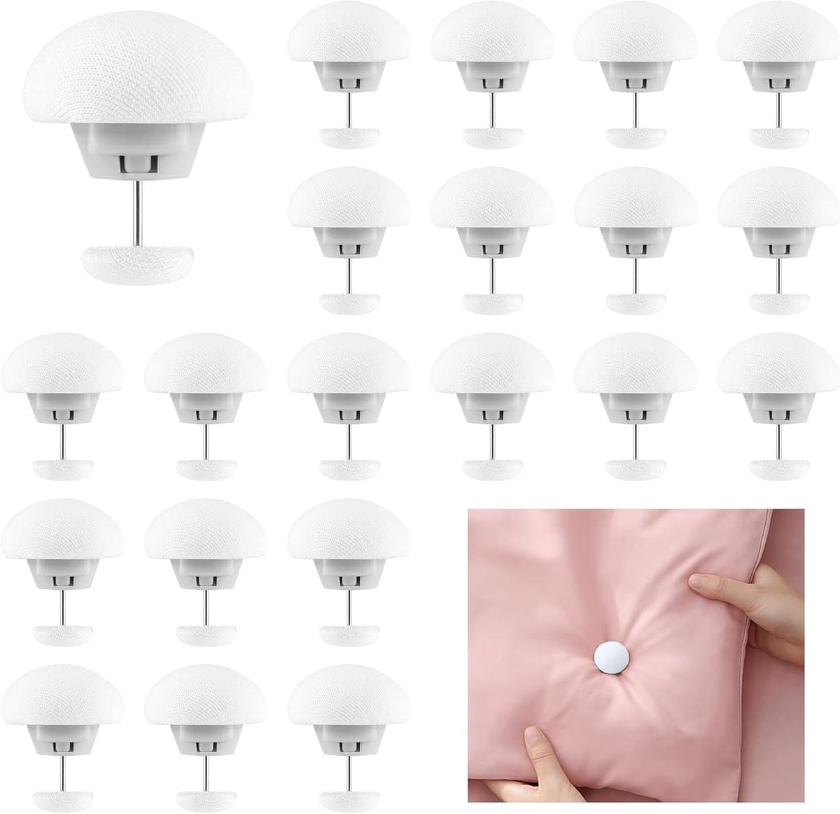 Dekbedclips - 20 Stuks - Dekbedinrijger - dekbedovertrek clips - Quiltbevestigingsclip - Knijpers - Stevige Dekbed clips - Bevestiging Beddengoed Accessoires - Wit — afbeelding 1