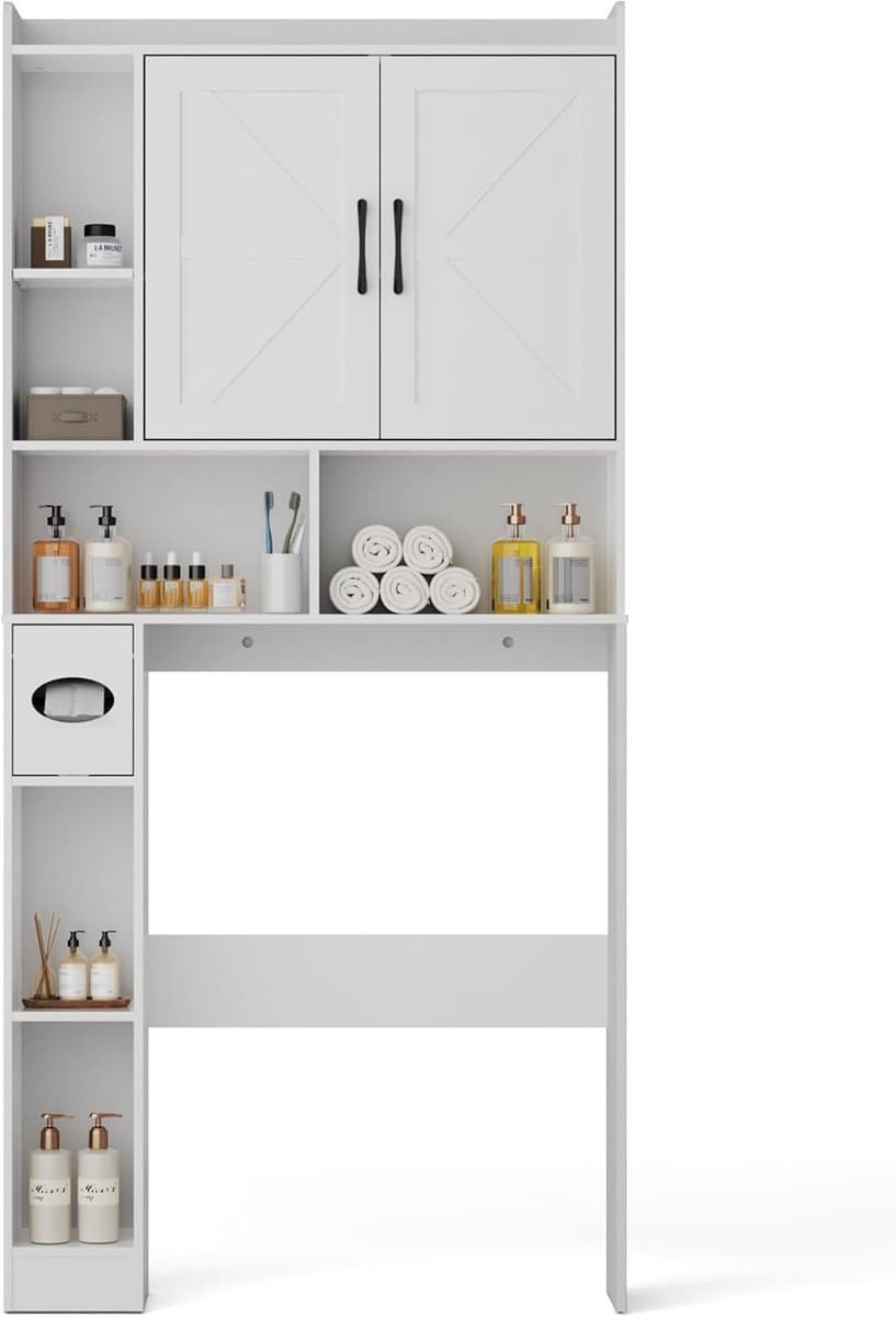 Wasmachine Ombouw - Opbouwmeubel Kast - Meubel Rek - Waskamer — afbeelding 1