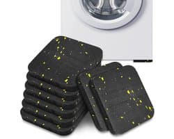 Wasmachine Dempers - Trillingsdempers - Apparaat Stabiliseren - Universeel Formaat - 8 Stuks - Zwart