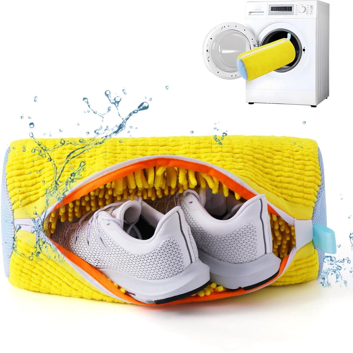 Schoenwaszak voor Wasmachine - 1 Stuks Waszak voor Wasdroger & Wasmachine - Herbruikbare Reinigingshoes voor Sneakers - 360° Diepe Reiniging Geschikt voor Alle Schoenen - Met Zelfsluitende Rits — afbeelding 1