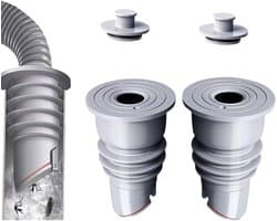Anti-geur wasmachine stop, Universele afvoerset 35-40 mm gezalfde wasmachine slang, vloerafvoerkern, anti-geur wasmachine stop afvoerslang afdichtstop, pakking voor slang, Vloerafvoer geur Val (2 stuks) - Cyslmuk® — afbeelding 1