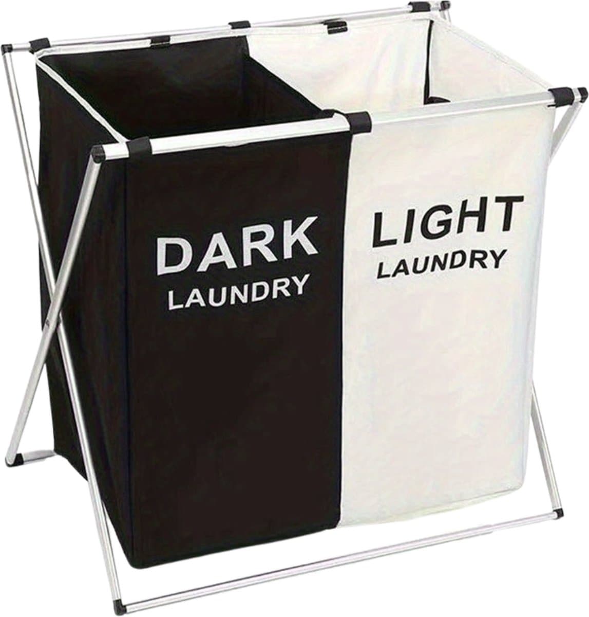 Nivard Laundry Bag - Wassorteerder 2 Vakken - Wassorteerder - Wasmand 2 Vakken - Laundry Basket — afbeelding 1