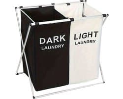 Nivard Laundry Bag - Wassorteerder 2 Vakken - Wassorteerder - Wasmand 2 Vakken - Laundry Basket