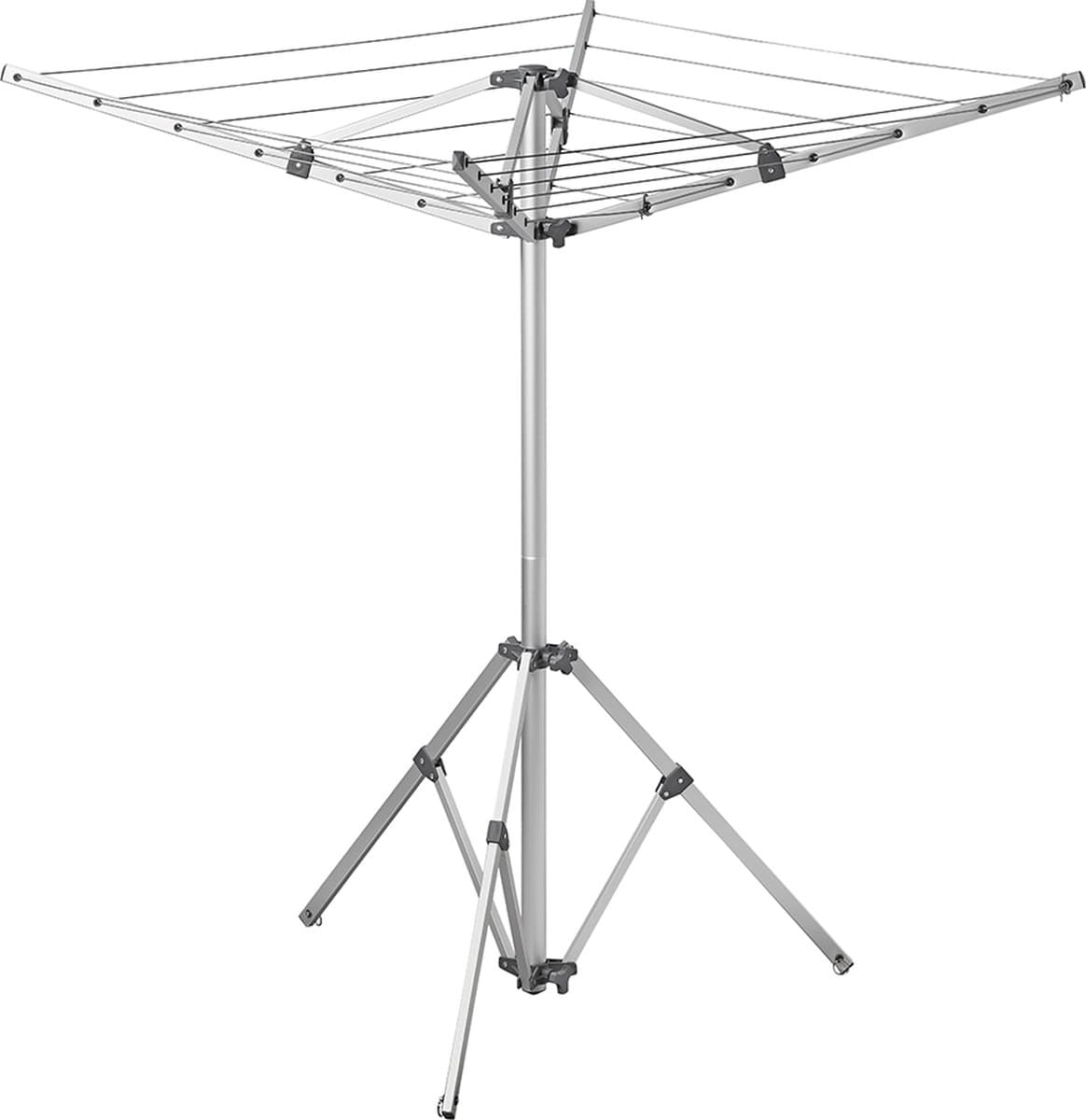Campout Droogmolen met Voet - 79 x 24 x 13 cm - Wasmolen - Eenvoudig drogen - Inklapbaar - Droogmolen met Grondanker - Inclusief beschermhoes en 3 haringen — afbeelding 1
