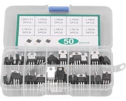 Transistor Assortiment Kit Hoog Vermogen Stabiliseren Spanning 50 Stuks Transistor Kit
