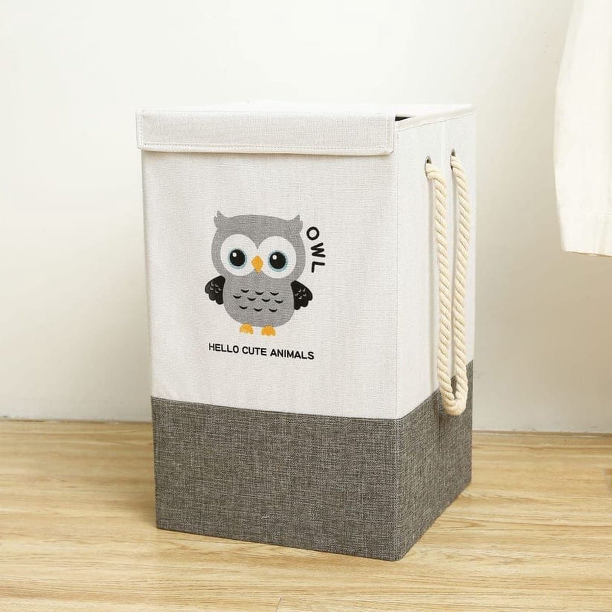 Reselectro - Wasmand - Wasmand Kinderkamer - Opbergmand kinderen - Opvouwbare Wasmand - Laundry Basket- Wasmand met Deksel - Opbergmand voor speelgoed - Speelgoedmand - 45L — afbeelding 1