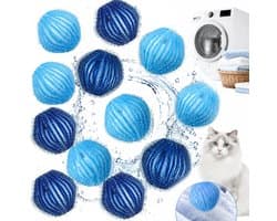 12x Wasmachines Ballen - Anti-klit & Verwijderen Huisdier Haar