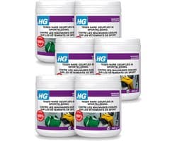 6 x HG - Wasruimte - Tegen Nare Geurtjes In Sportkleding - Wasmiddeltoevoeging - 500 g - Voordeelverpakking - 6 stuks