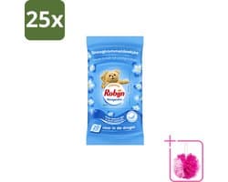 25 x Robijn – Droogtrommeldoekjes – Morgenfris - 20 Doekjes - Bulkverpakking - Droogtrommeldoekjes - Douchemop - Wasgoed drogen