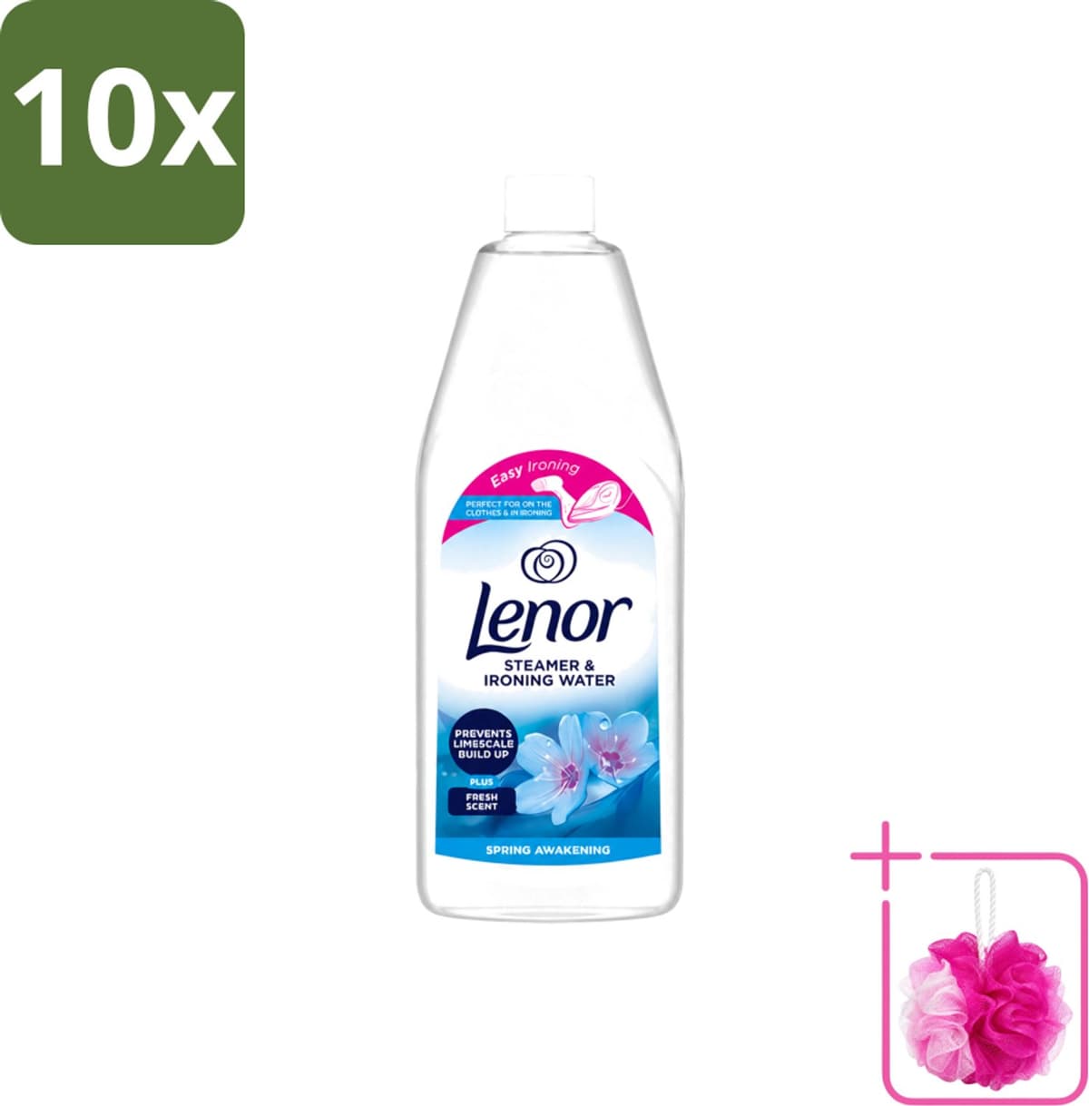 10 x Lenor - Strijkwater - Spring Awakening - Textielverfrisser - 1000 ml - Bulkverpakking - Strijkwater - Douchemop - Textielverfrisser — afbeelding 1