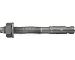 Boutanker Roestvrij Staal - Doorsteekanker Zware Lasten - Bevestigen Staalconstructies - Hoog Draagvermogen ETA - 10/50 mm - Zilver