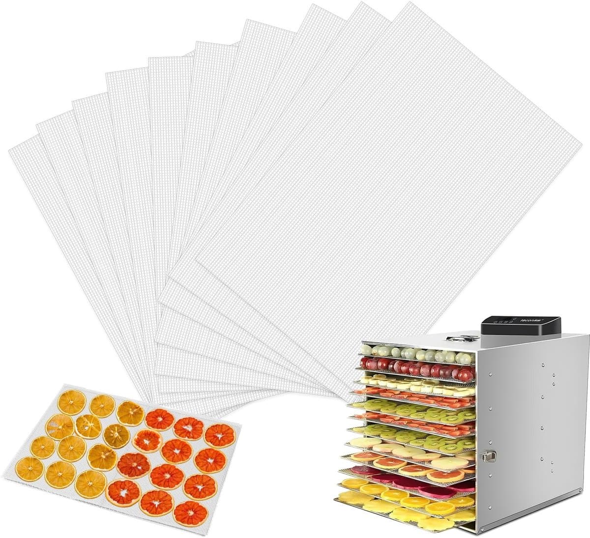 Solidchoice - 10 Stuks Herbruikbare Droogfilm voor Wasdroger in Silicone — afbeelding 1