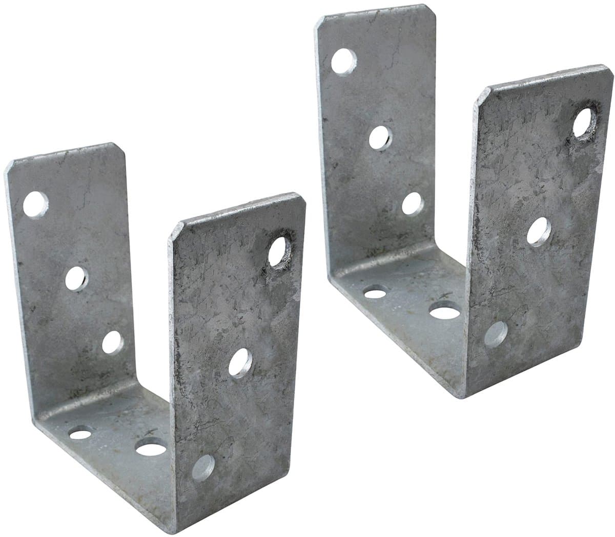 Solidchoice - Set van 2 U-vormige Stalen Steunen voor Plinten 100x125x60mm — afbeelding 1