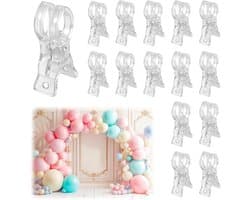 Grote Knijpers - Handdoek Clips - Spullen Vastzetten - Antislip Grip - 15 Stuks - Transparant