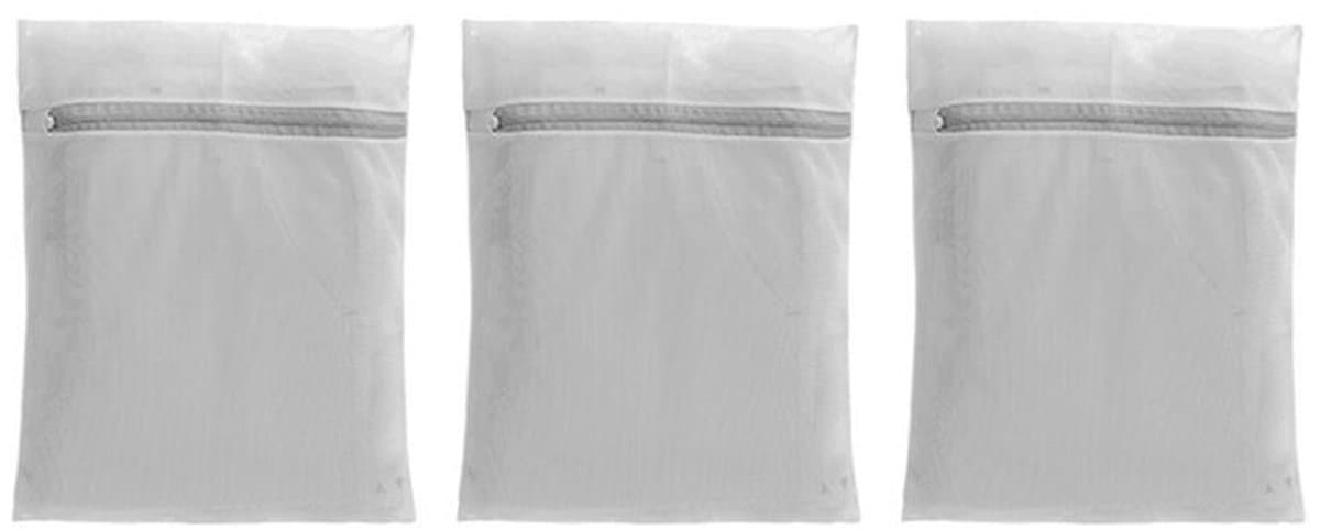 Waszakken van mesh (3 stuks), elegante waszakken voor studentenkamers, opslag en andere gelegenheden, afmetingen 50 x 60 cm. — afbeelding 1