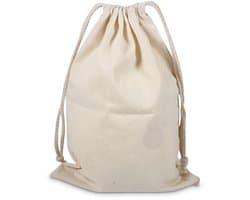 Dailygoods- Waszak Katoen - Opbergtas met Trekkoord - Lichtgewicht - Herbruikbaar - Ademend - 22x28 cm - Opbergzak