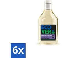 6 x Ecover - Vloeibaar wasmiddel - Zwart & Donker - 1 liter - 22 wasbeurten - Wasmiddel Donkere Kleding - Wasmiddel Zwart - Wasmiddel Kleurbescherming - Wasmiddel Ecologisch - Wasmiddel Plantaardige Ingrediënten
