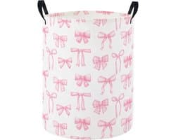 VHV-Opbergmand - 35x45 cm - Stijlvolle en Duurzame Wasmand met Strik Decoratie en Ruime Opslag voor Speelgoed, Kleding en Woonkamer