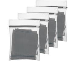 4 stuks netwaszakken, gevoelige kleine waszakken, waszak, 30 x 20 cm, wasnet, fijne was, reizen, waszak voor wasmachine, waszak met ritssluiting, voor ondergoed, lingerie