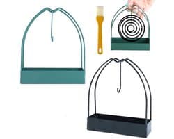 Muggenspoelhouder - Draagbare/Hangende Muggenspoelhouder - 2 Stuks - Voor Binnen/Buiten - Inclusief Reinigingsborstel - Geschikt voor Outdoor Gebruik - Muggenspoel