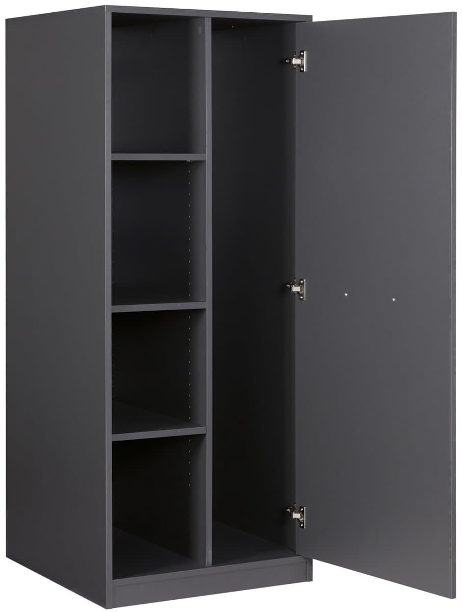 Lifestyle Studio Flow onderhoudskast voor wasruimte antraciet 67 x 68 x 164 cm met verstelbare legplanken — afbeelding 1