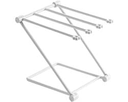 Opvouwbaar Vaatdoek Droogrek voor Aanrecht - Verstelbare Handdoekstandaard - Multifunctioneel - Thuis Keuken Accessoire - Grijs Design - Ruimtebesparend - Verticale Houder