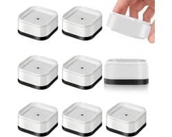 Meubelverhoging set van 8 stuks - Stapelbare bed- en tafelverhoging - Antislip tafelbeenverlengers - Geschikt voor bank, bed en wasmachine