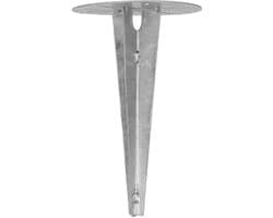 1836749 - Basis voor tuinlampen - Rond Anker - 190 mm - Gegalvaniseerd Staal - Weerbestendig