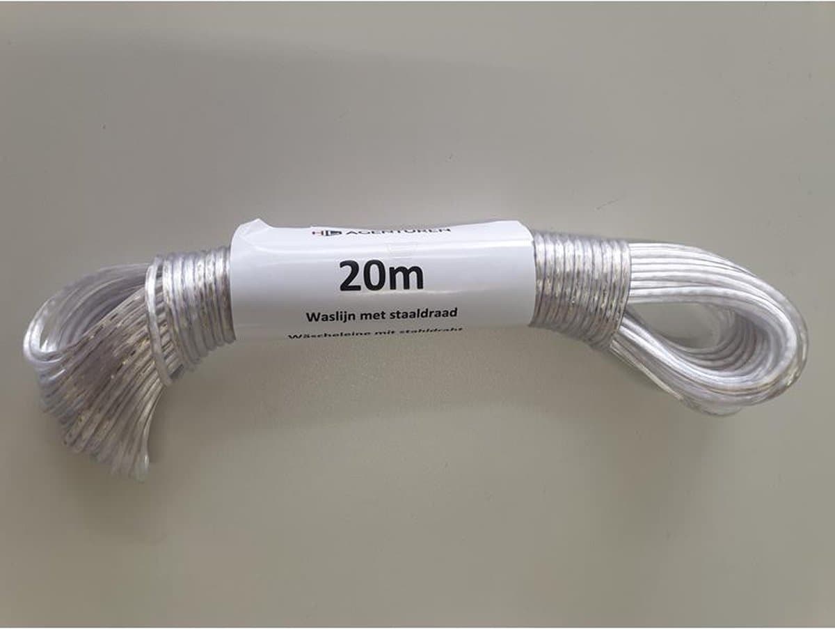 Waslijndraad 20Mx2,4mm met staalkern — afbeelding 1
