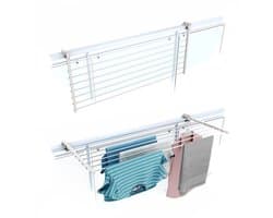 Foxydry Duo 102 cm hangend droogrek - wit - rechthoekige reling — afbeelding 1