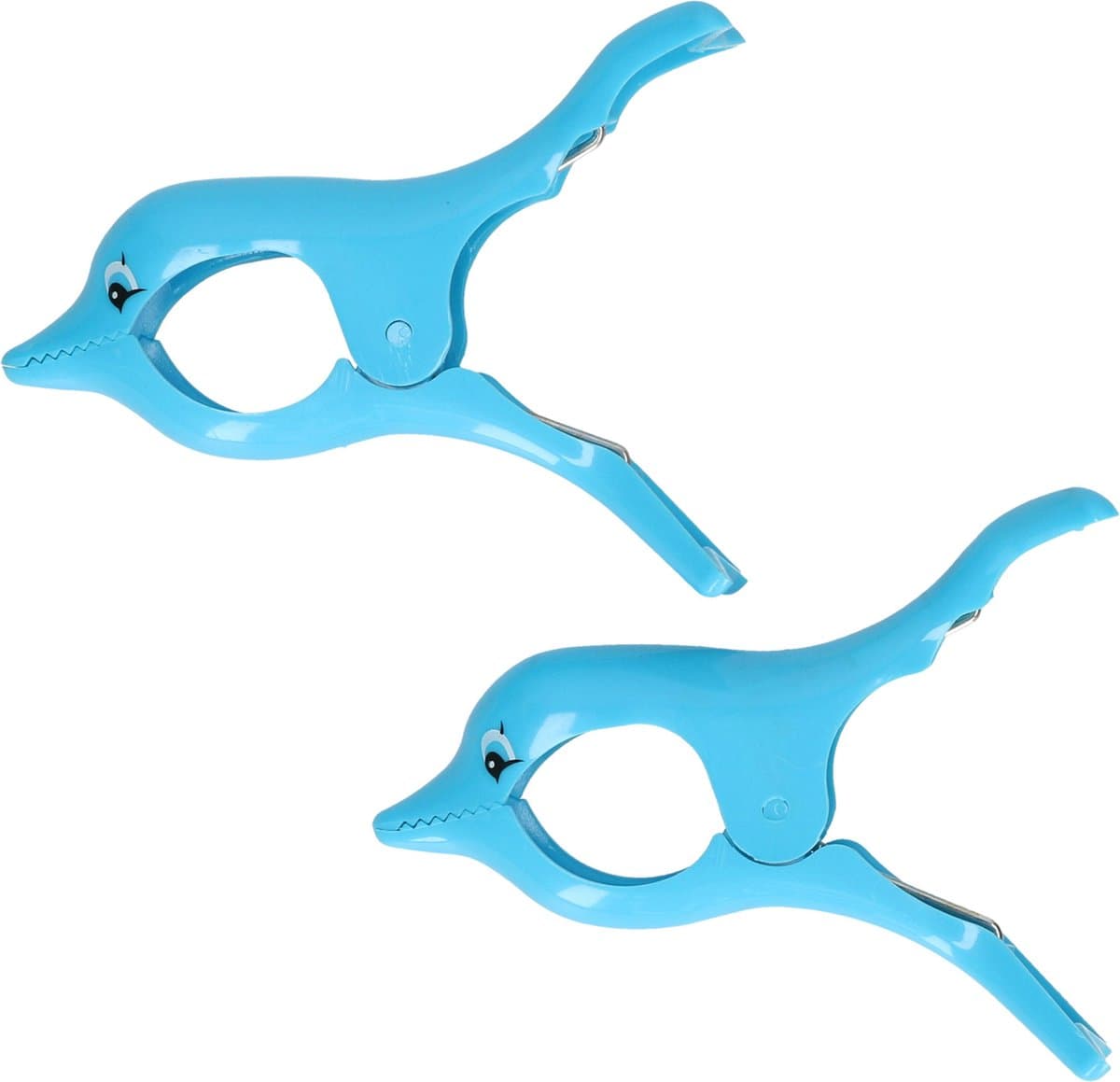 Handdoekklem/handdoek knijpers - dolfijn -�2x - kunststof — afbeelding 1
