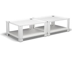 Bodo® - Wasmachine Verhoger - Dubbel - Kast - Ombouw met Plank - Wit - 127x54x31cm — afbeelding 1