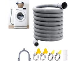 Dailygoods- Afvoerslang 5m - Flexibele/duurzame slang - Afvoerslang wasmachine - Afvoerslang vaatwasser - Afvoerslang droger - Antislip/afvoerhaak - Afvoerbuis