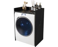 InnovaHome Wasmachine Kast & Ombouw – Geluiddempend Meubel met Plank – Zonder Boren – Extra Stevig 18mm Materiaal – 66x97x62cm – San Sebastian
