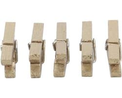 Mini Wasknijpers - Kleine Clips - Foto's Ophangen - Natuurlijk Hout - 300 Stuks - Houtkleur