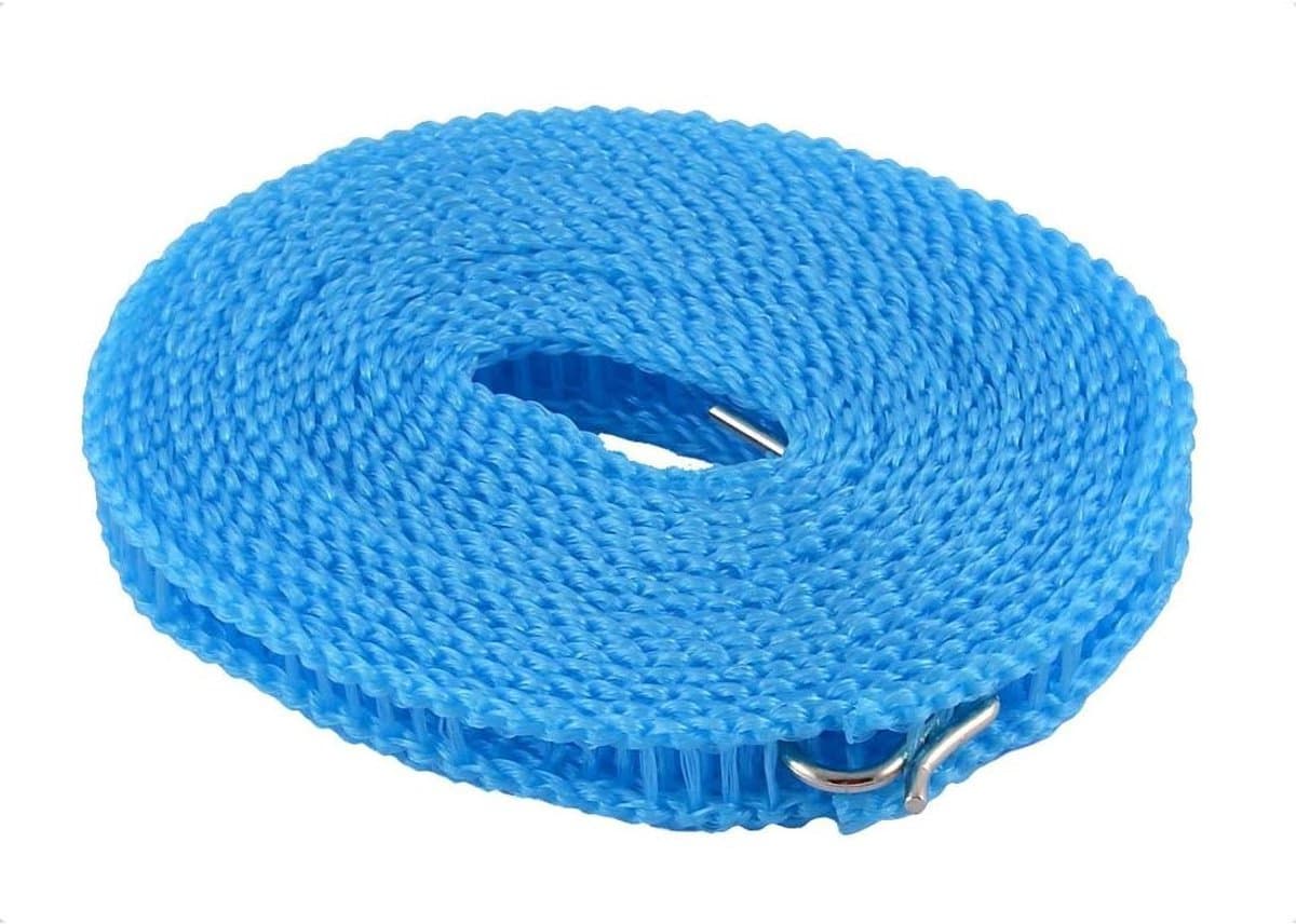 Waslijn - Reislijn Kledinglijn - Buiten Drogen - Windproof Ontwerp - 5 Meter - Blauw — afbeelding 1