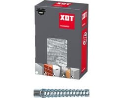 Metaal plug - Ankerplug pluggen - Montage bevestigen - Cellenbeton geschikt - 8x60 mm 100 stuks - Zilverkleurig