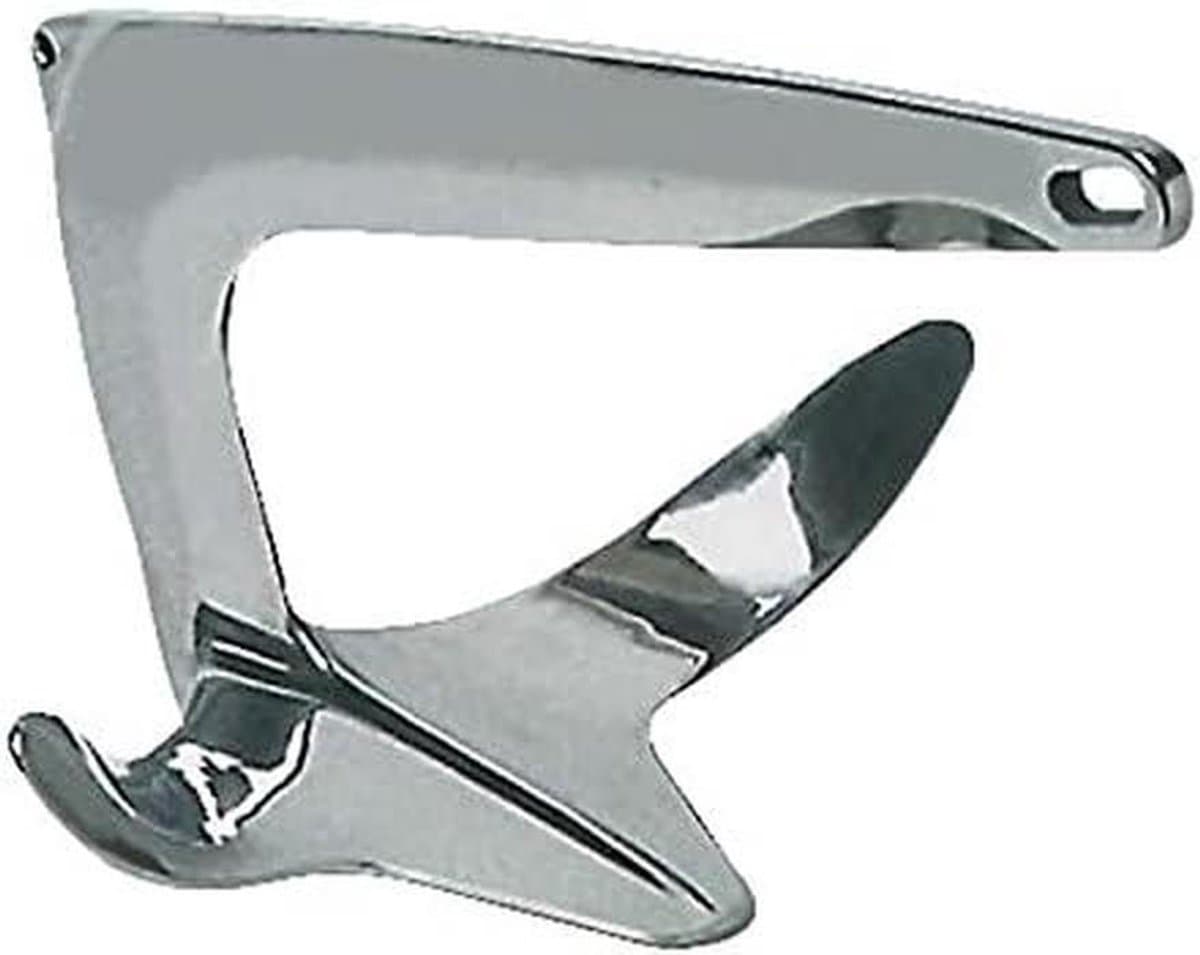Bootsanker - Wateranker - Wateranker - Roestvrij staal - 10 kg - Zilver — afbeelding 1