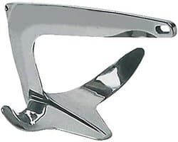 Bootsanker - Wateranker - Wateranker - Roestvrij staal - 10 kg - Zilver — afbeelding 1