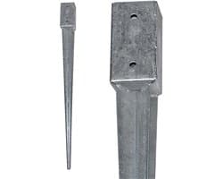 Vierkante Inslaghuls voor Grondanker - Verzinkt Staal - 750mm of 900mm Lengte