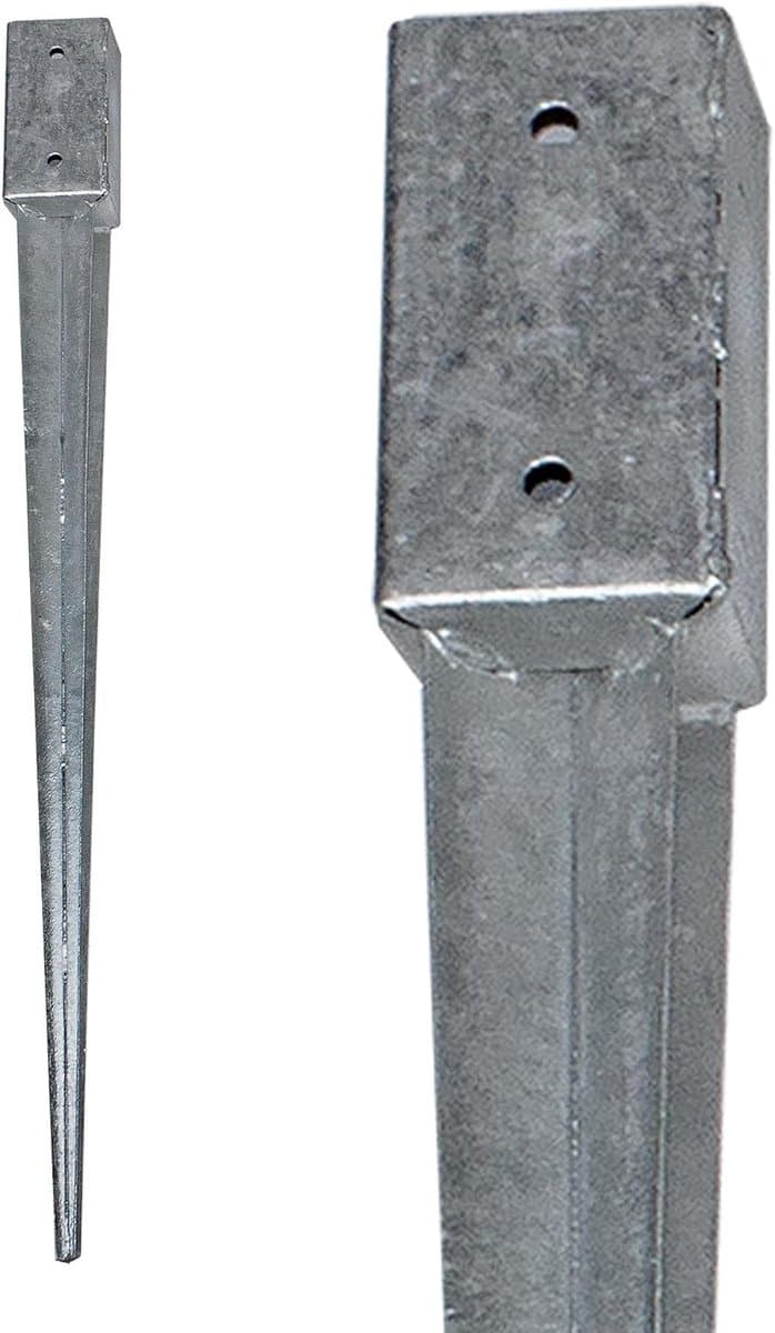 Vierkante Inslaghuls voor Grondanker - Verzinkt Staal - 750mm of 900mm Lengte — afbeelding 1