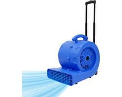 Bouwplaatsventilator - Vloerdroger - Snel drogen - 3 snelheden - 750 W - Blauw