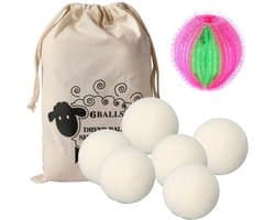 Dailygoods - 6 Stuks Drogerballen van Natuurlijke Wol voor Wasdroger — afbeelding 1