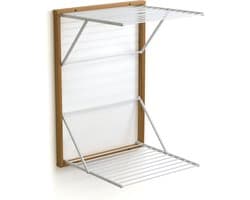 Arredamenti Italia Koral Ciliegio - Houten Handdoekrek - Inklapbaar Wanddroogrek - 13m Drooglengte