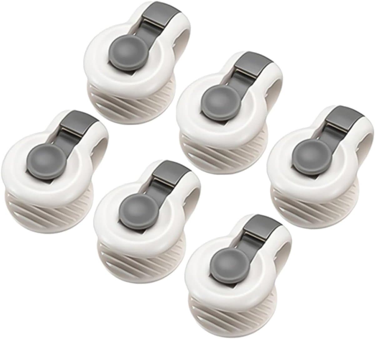 6-delige set dekbedovertrekclips - Dekbedclip - Lakenhouder - Antislip dekbedclip - Grijs — afbeelding 1